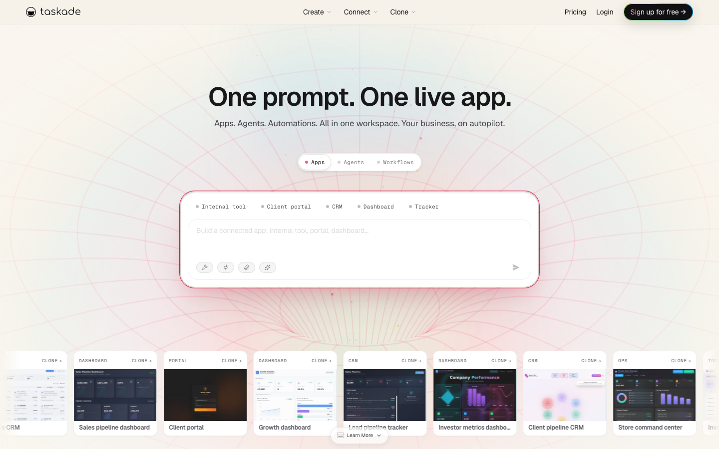 Taskadeの公式サイト
