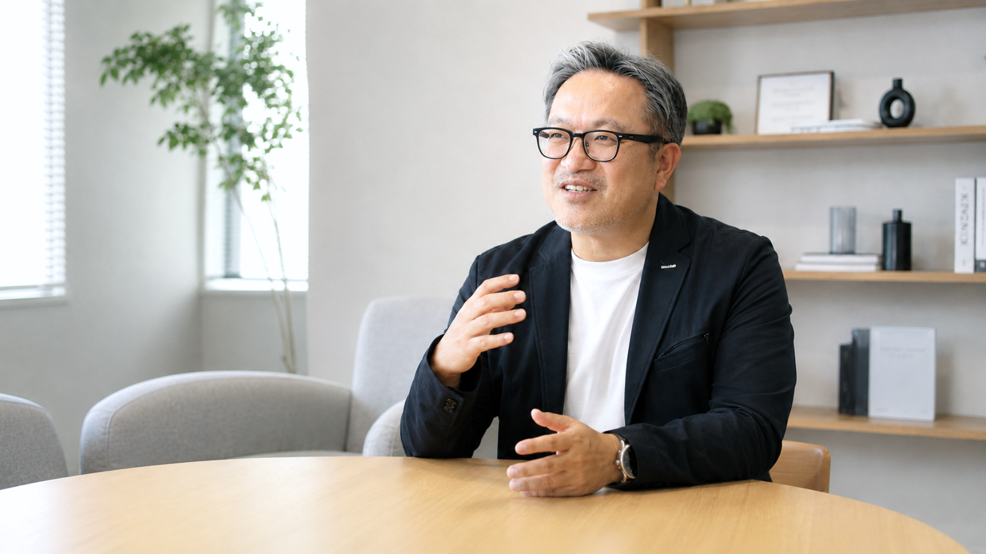 GMOペパボのCTO・栗林健太郎さんへのインタビューの様子