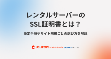 レンタルサーバーのSSL証明書とは?設定手順やサイト規模ごとの選び方を解説